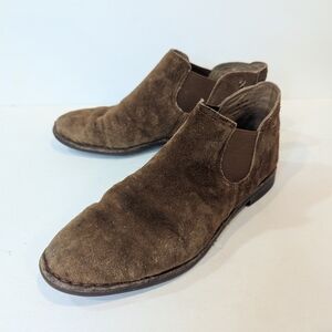 Trask Allison Chelsea Suede Brown Pull On Booties Size 6.5